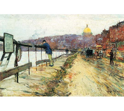 « charles river & balise hill » par frederick child hassam, impression