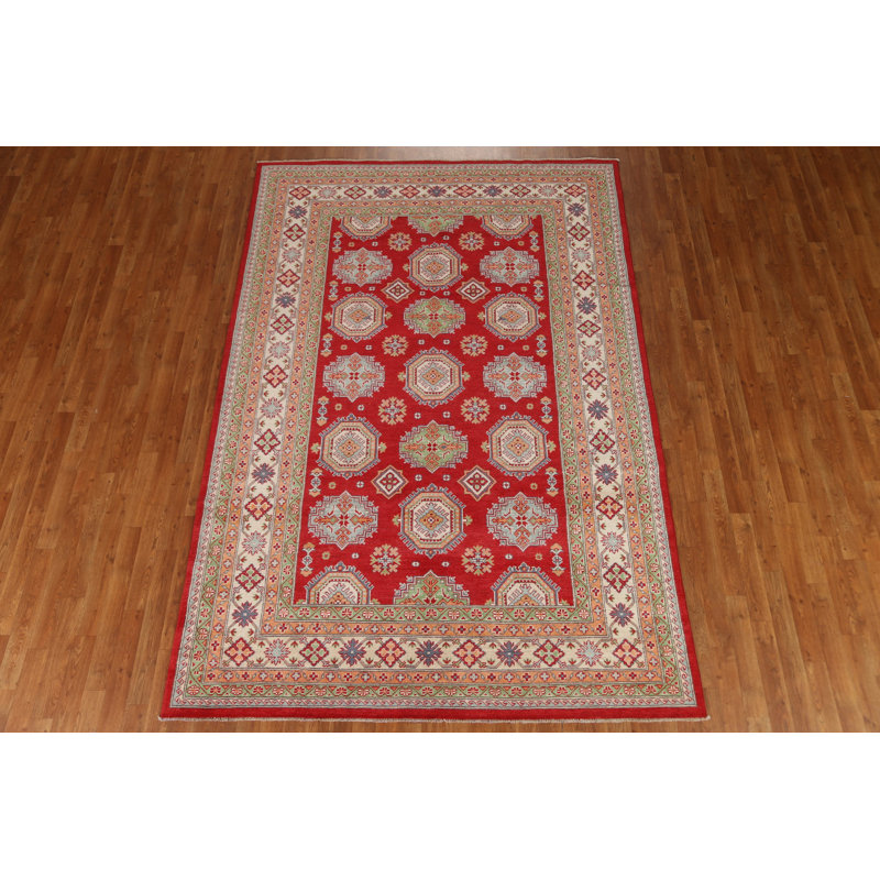 One-of-a-Kind 6'5'' X 9'6'' New Age Wool Area Rug in Red