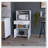 White Pantry Cabinet Microwave Stand