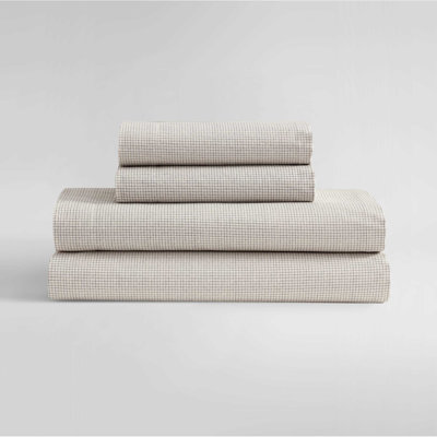 Calvin Klein Washed Cotton Percale Sheet Set