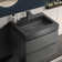 Wall-Mounted Single Bathroom Vanity with Quartz Top with Overflow