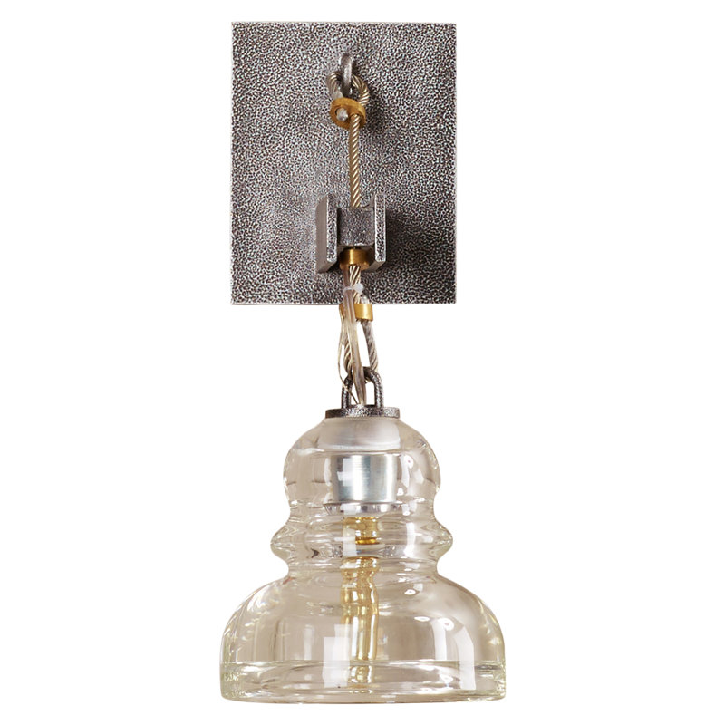 Menlo Park 1 Light Wall Sconce, Silver