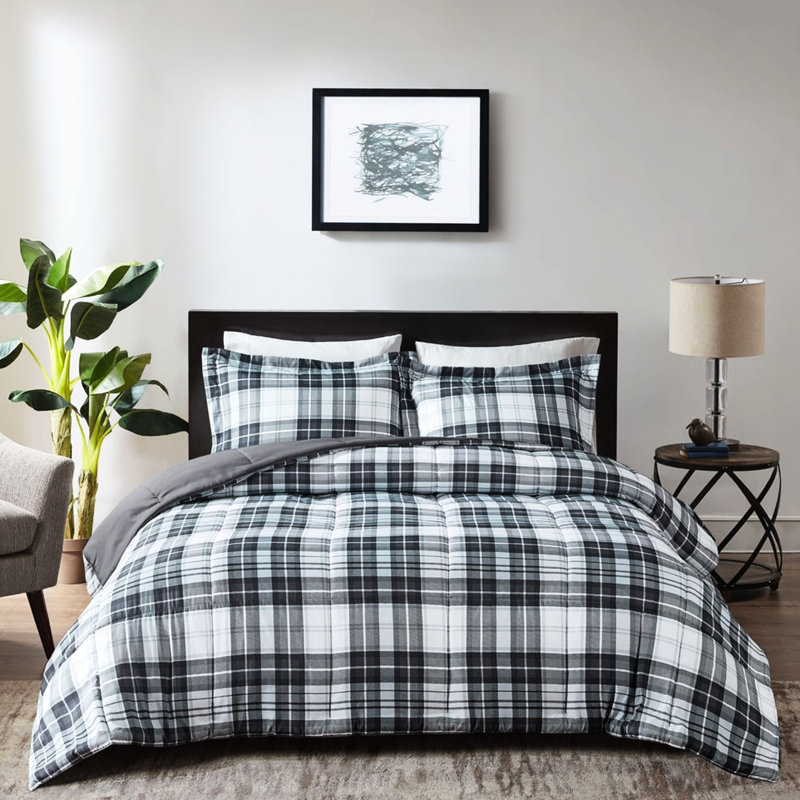 Édredon en duvet synthétique de 3 m double / grand -, contrôle, taie décorative douce en microfibre grand format toutes saisons, microfibre, microbienne, taie décorative à chevauchement, élimination des plis
