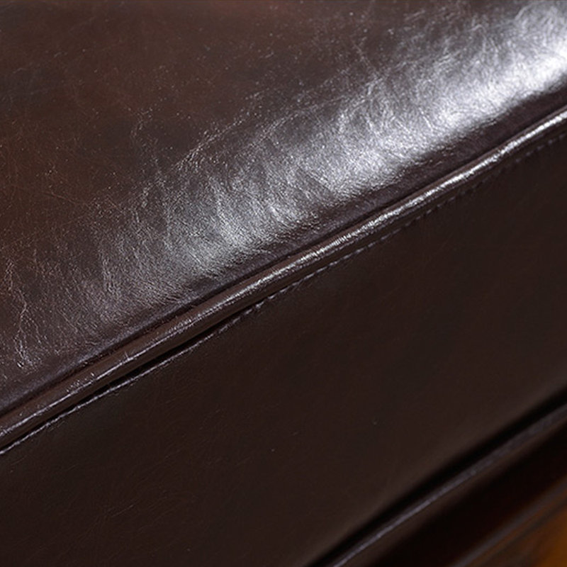 Fauteuil en cuir véritable 47,2 po Aubrina