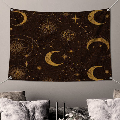 Tapisserie murale Celestial Moon Sun - Astrology