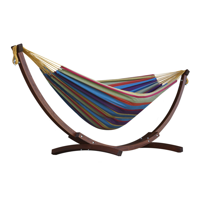 Natalia Double Hammock with Stand, Tropical