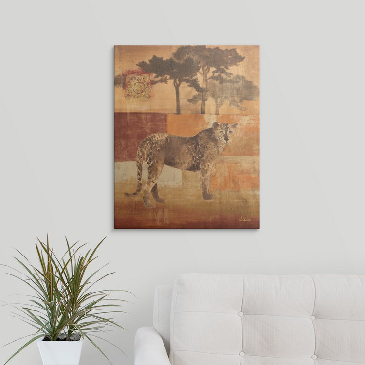 «Animals on Safari III», Albena Hristova, impression, H 10 po x l 8 po x P 1,5 po, Toile
