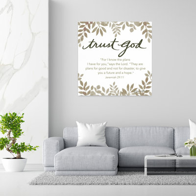 Trust God Abstract Art contemporain