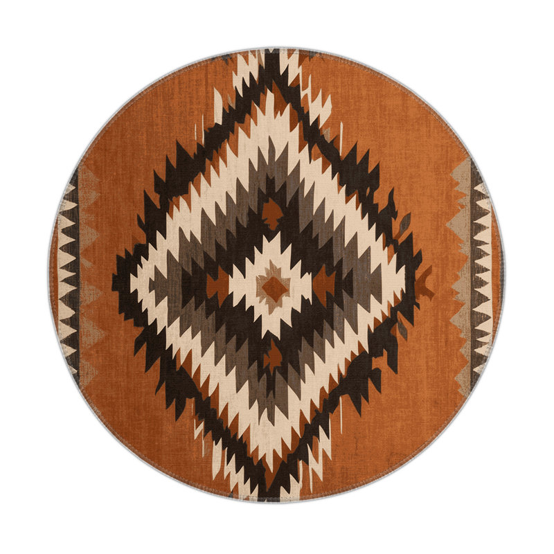 Canyon Echo Indoor And Outdoor Area Rug, Round 5'