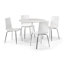 Aarshi Round Metal Base Dining Table-1695737431