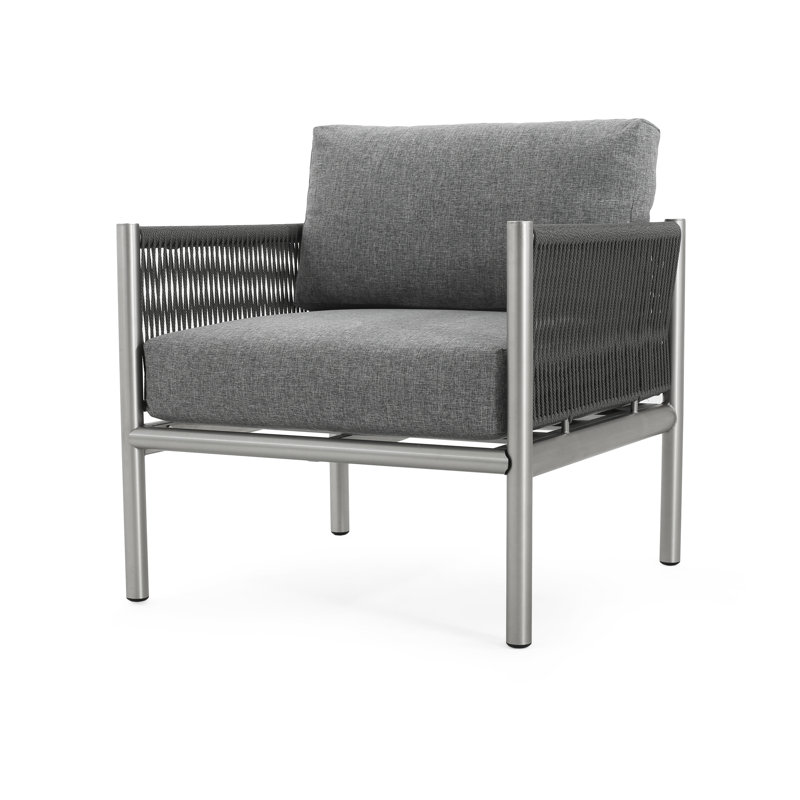 Fauteuils club d'extérieur avec coussins Dexter