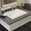 American Standard Studio 17.75'' White Vitreous China Rectangular Bathroom Sink with Overflow