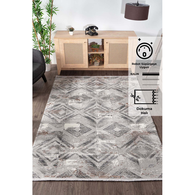Adebare Machine Made Indoor / Outdoor Area Rug, Runner 3'3" x 9'10"
