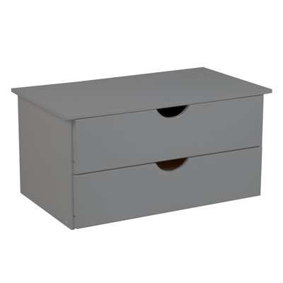 100% Solid Wood Stackable 2-Drawer Internal Chest Only for Urban Wardrobe Armoire Closet Organizer System