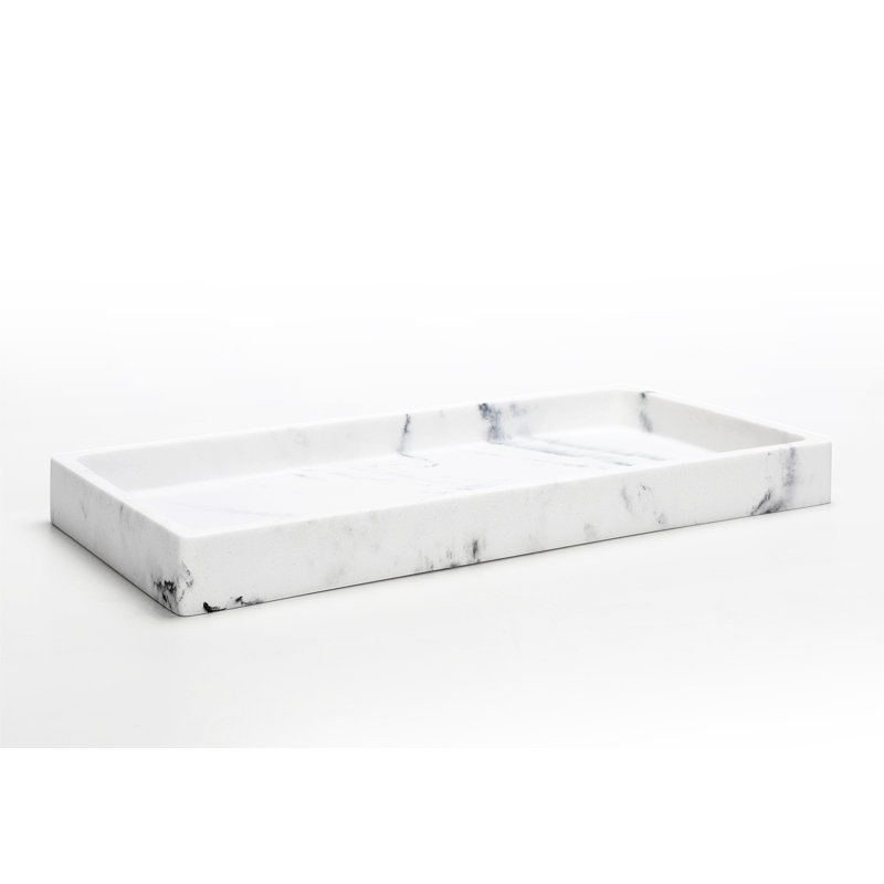 Faux Marble Jewelry/Cosmetic/Candle/Perfume Organizer Resin Tray