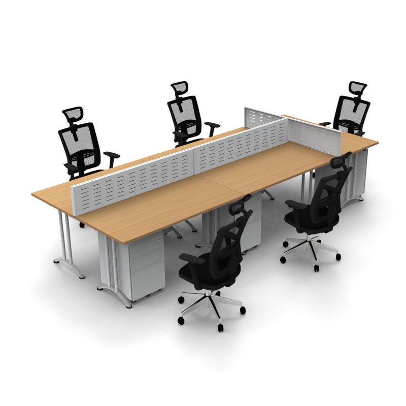150'' Rectangle Conference Table, Natural Beech