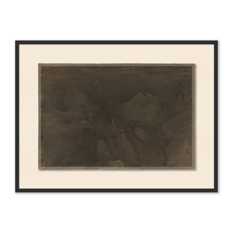 Liminal Space. No. 5 Framed Painting Canvas, Black Maple
