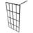 vidaXL Walk-in Shower Screen Clear Tempered Glass 35.4"x76.8" Transparent-132840145-132840147