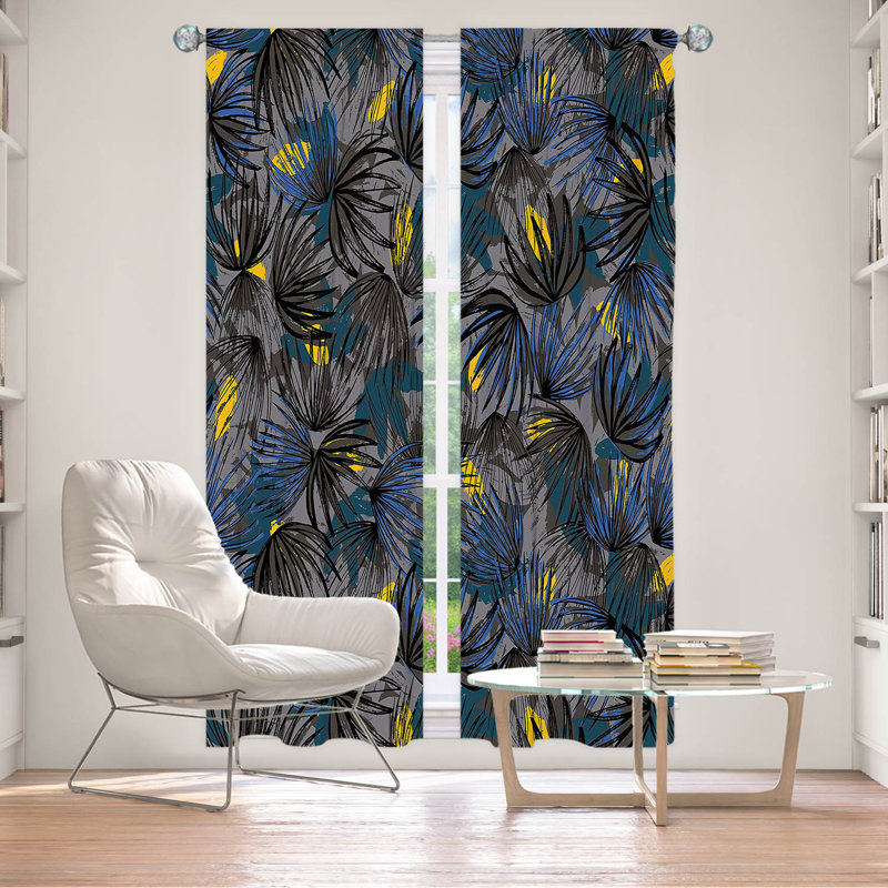 Paire de rideaux obscurcissant en polyester Eliya, L 20 po x L 61 po
