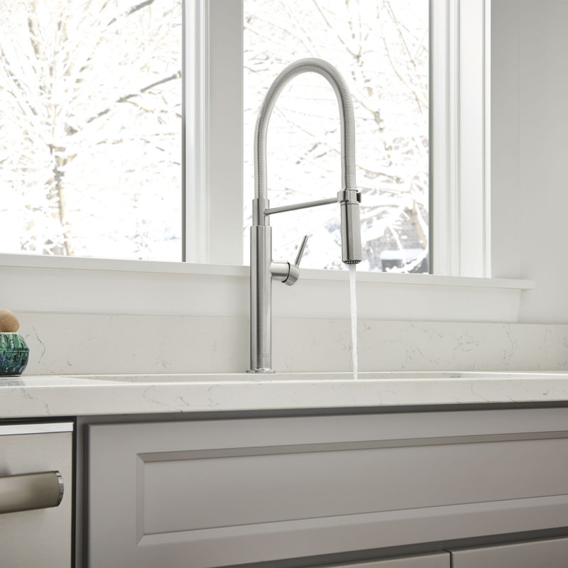 American Standard Studio S Kitchen Faucet, Stainless Steel