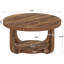 Table de conversation à 2 niveaux, table de centre circulaire, table basse