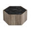 Hexagonal Wood Coffee Table With Drawers-1879460634-1879460636