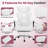 Ergonomic Big & Tall Executive Office Chair with Adjustable Padded Armrest, Headrest and Footrest-1691477715
