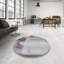 Tapis gris/noir/mauve à motifs-91354723
