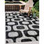 Jimeny Geometric Vinyl Machine Printed Indoor / Outdoor Area Rug-310715678