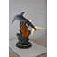 Statue en bronze de requin-baleine nageant dans l'océan Carwell, taille: 31 po x 14 po x H 26 po