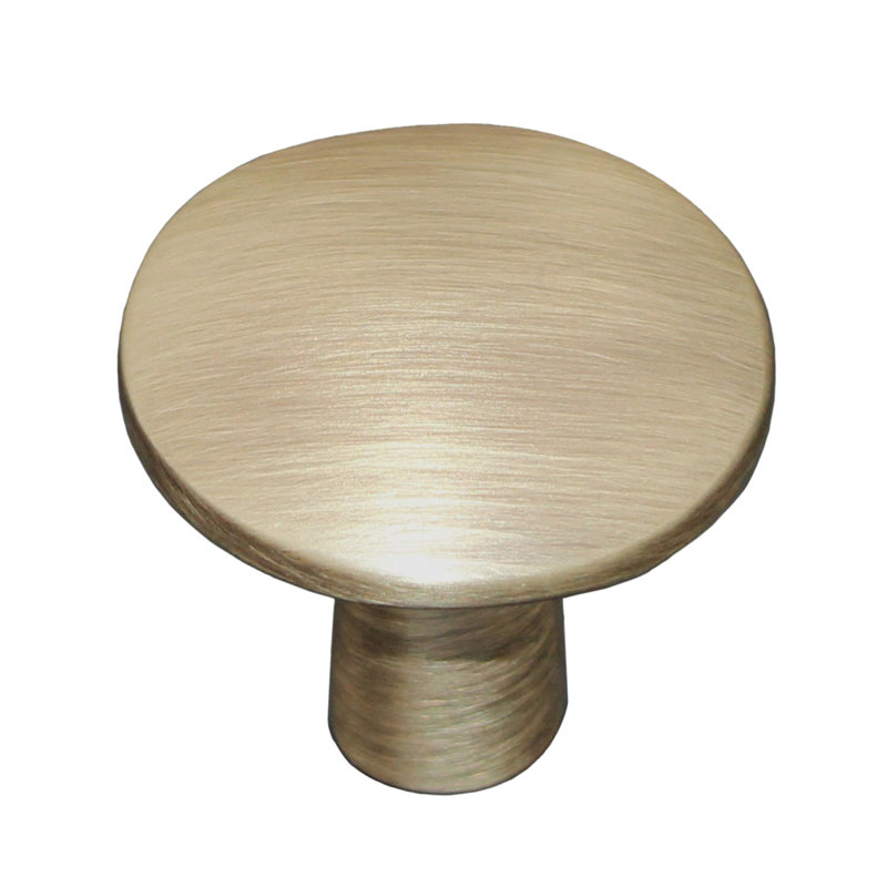 Verona 1 1/2" dia Round Knob, Brushed Antique Brass