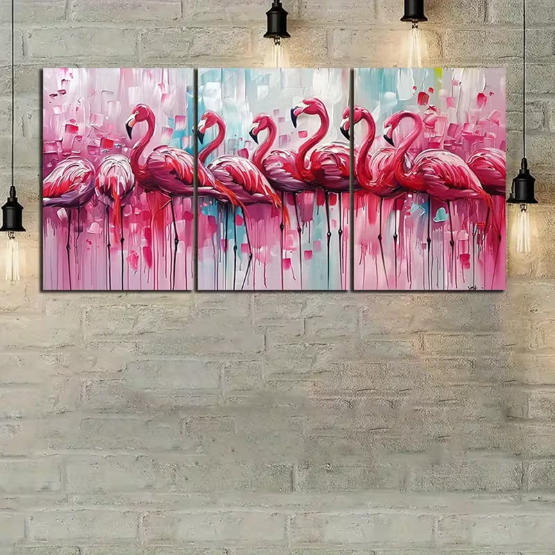 3 Piece Wrapped Canvas Print, 40 cm H x 90 cm W