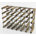 Walnut Stained Pine / Galvanised Steel