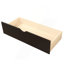 Lit plateforme avec rangement, 2 tiroirs avec roulettes, structure simple, espresso-1912558976
