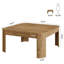 Table basse carrée 39,37 po