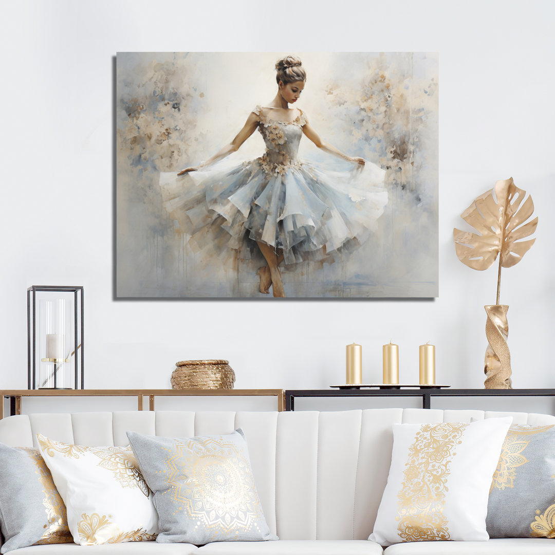 Blue Ballet Dance II - Ballet Framed Art House of Hampton® 