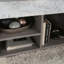 Table basse à plateau relevable, finition brune