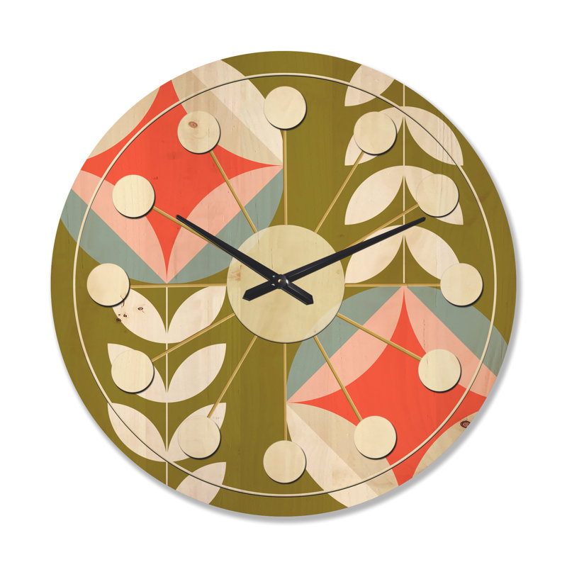 Horloge murale Botanical, Très grand