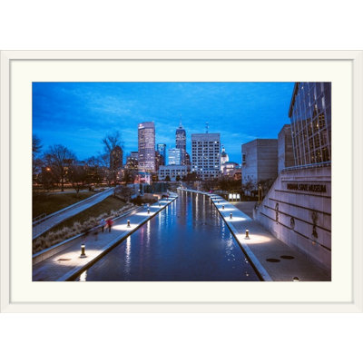 " The Indianapolis Riverwalk in the Early Evening " Print