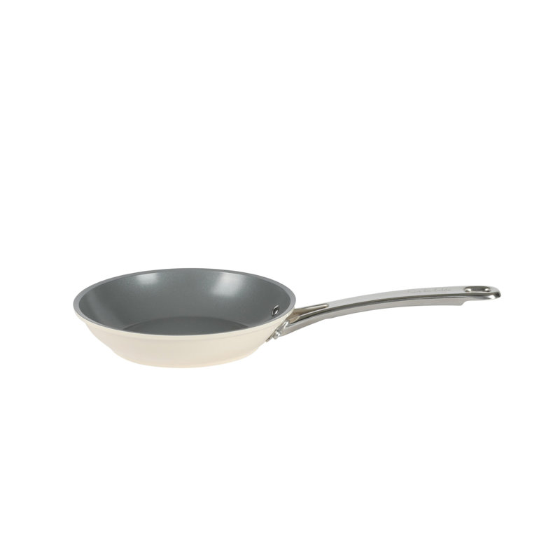10-Piece Linen White Nonstick Aluminum Cookware Set with Glass Lids