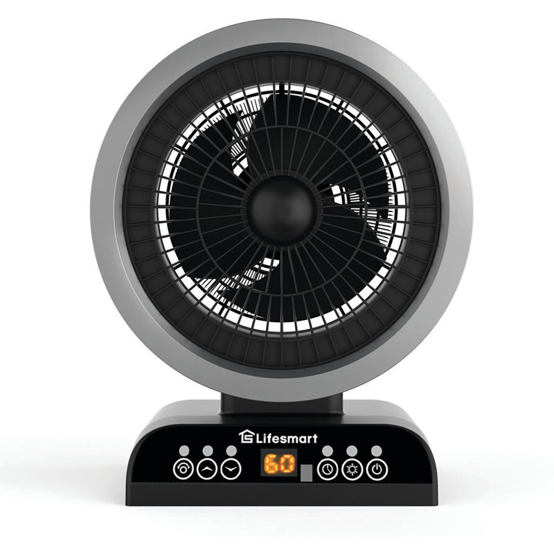LifeSmart 2 in 1 Digital Control Fan Heater with Oscillation, 1500W Maximum Heat Output