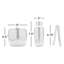 Hammered 3-Piece Bar Set