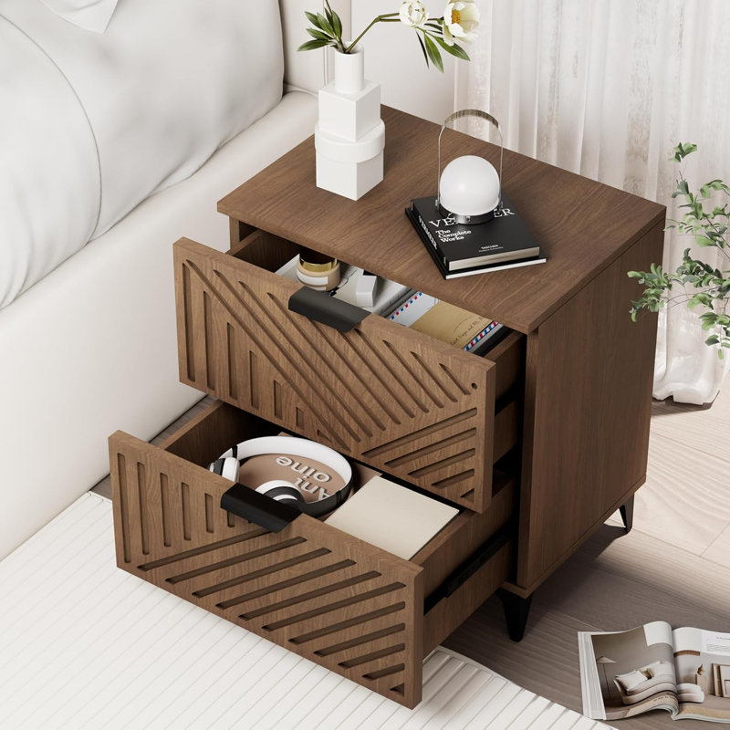 Groove Bedside Table