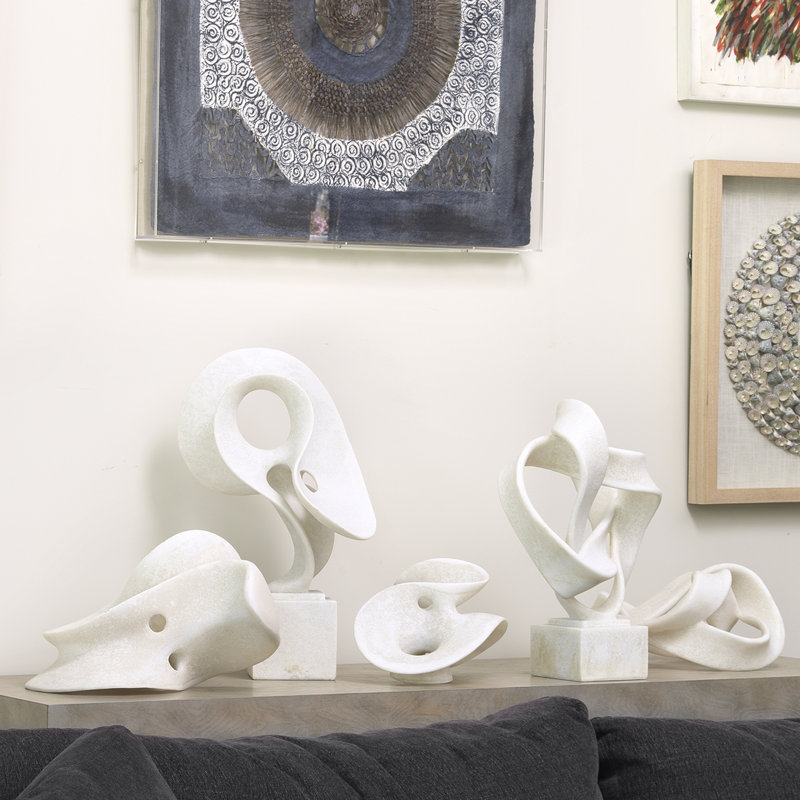 Obscure Object on Stand in Off White Resin