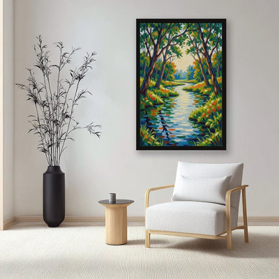 Canvas Wall Art The Brook Vintage Poster Print Home Decor
