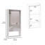 Armoire à pharmacie moderne, une tablette externe - H 35,71 po x l 5,91 po x P 18,21 po-94239282