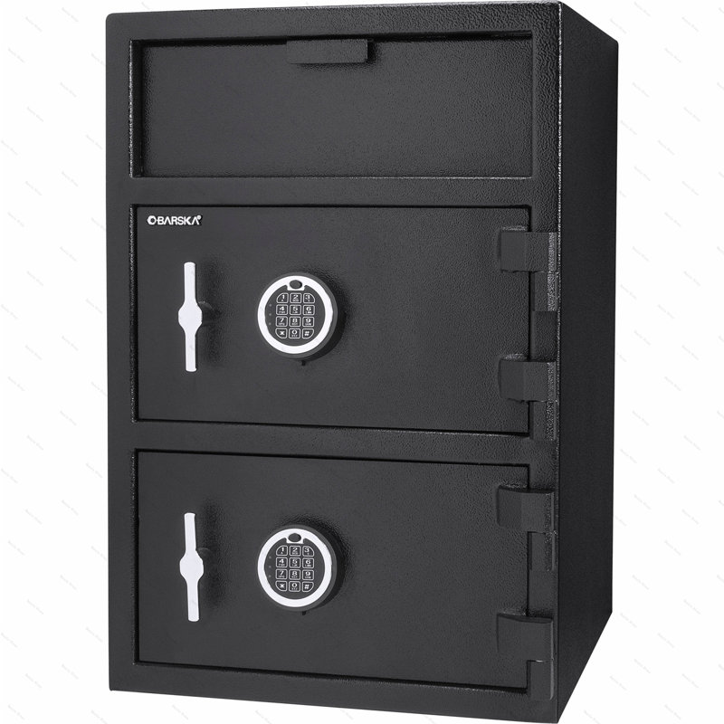 1.6/2 CUBIC FT TWO LOCK KEYPAD DEPOSITORY SAFE