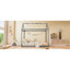 Lit simple en bois, gris