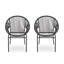 Chaise NUSA, structure en fer