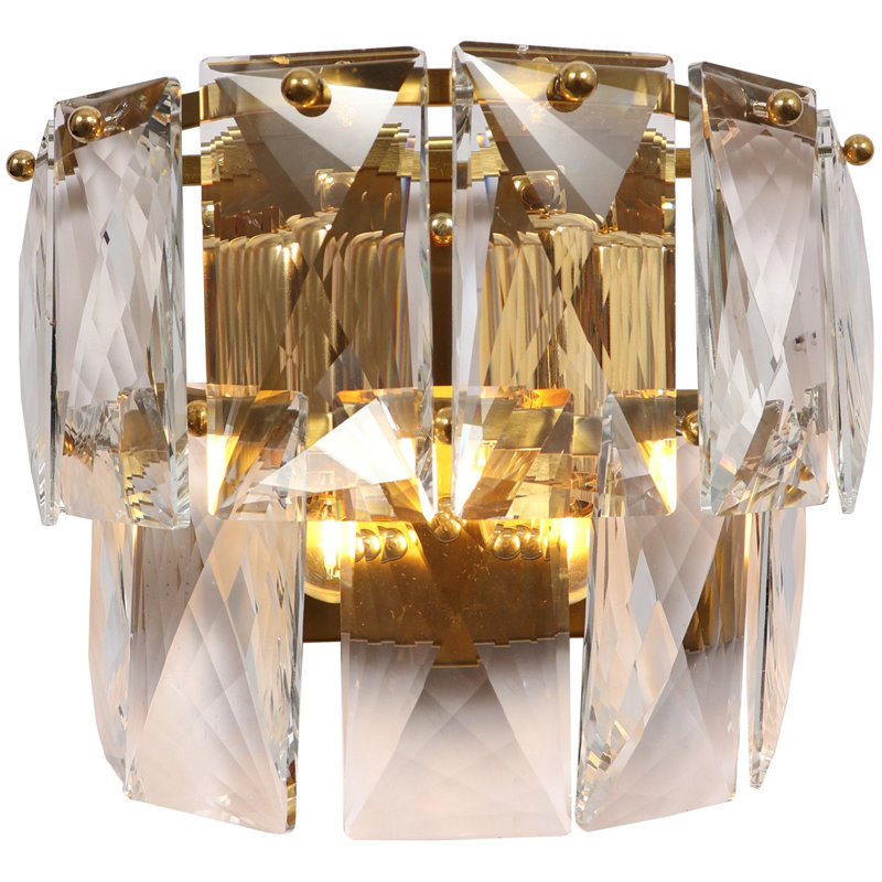 Chelsea Steel Flush Mounted Sconce, Gold